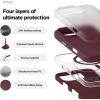 imageelago Magnetic Silicone Case Compatible with iPhone 16 Pro Max Case 69 Inch Compatible with All MagSafe Accessories  Builtin Magnets Soft Grip Silicone Shockproof StoneBurgundy