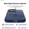 imageelago Magnetic Silicone Case Compatible with iPhone 16 Pro Max Case 69 Inch Compatible with All MagSafe Accessories  Builtin Magnets Soft Grip Silicone Shockproof StoneJean Indigo