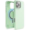 imageelago Magnetic Silicone Case Compatible with iPhone 16 Pro Max Case 69 Inch Compatible with All MagSafe Accessories  Builtin Magnets Soft Grip Silicone Shockproof StoneSoft Mint