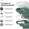 imageelago Magnetic Silicone Case Compatible with iPhone 16 Pro Max Case 69 Inch Compatible with All MagSafe Accessories  Builtin Magnets Soft Grip Silicone Shockproof StoneMidnight Green