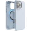 imageelago Magnetic Silicone Case Compatible with iPhone 16 Pro Max Case 69 Inch Compatible with All MagSafe Accessories  Builtin Magnets Soft Grip Silicone Shockproof StoneLight Blue