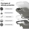 imageelago Magnetic Silicone Case Compatible with iPhone 16 Pro Max Case 69 Inch Compatible with All MagSafe Accessories  Builtin Magnets Soft Grip Silicone Shockproof StoneMedium Gray