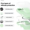 imageelago Magnetic Silicone Case Compatible with iPhone 16 Pro Max Case 69 Inch Compatible with All MagSafe Accessories  Builtin Magnets Soft Grip Silicone Shockproof StoneSoft Mint