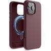 imageelago Magnetic Silicone Case Compatible with iPhone 16 Pro Max Case 69 Inch Compatible with All MagSafe Accessories  Builtin Magnets Soft Grip Silicone Shockproof StoneBurgundy