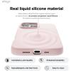 imageelago Magnetic Silicone Case Compatible with iPhone 16 Pro Max Case 69 Inch Compatible with All MagSafe Accessories  Builtin Magnets Soft Grip Silicone Shockproof StoneLovely Pink
