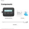 imageelago Pager Case for AirPods Pro 3 Case Cover  Chain Strap Included Shock Resistant Full Protection for Men for Women Black