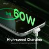 imageelago USB 90 Degree C to C Cable Charger Compatible with iPhone iPads and MacBooks and All Type C Device  2M Cable White