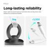 imageelago USB 90 Degree C to C Cable Charger Compatible with iPhone iPads and MacBooks and All Type C Device  2M Cable White