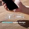 imageelago USB 90 Degree C to C Cable Charger Compatible with iPhone iPads and MacBooks and All Type C Device  2M Cable White
