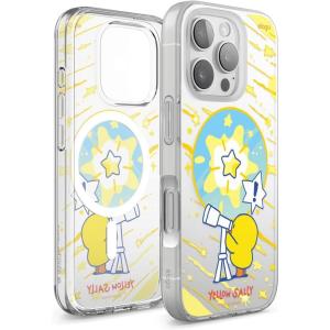 imageelago  LINE Friends 2025 Yellow Sally Collection Compatible with iPhone 16 Pro Max Strong Magnetic Durable Full Body Protection Screen ampamp Camera Protection Official MerchandiseiPhone 16 Pro