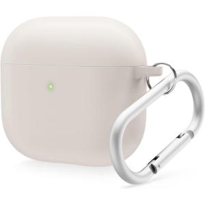 imageelago Liquid Hybrid Case Compatible with AirPods 4 Case Cover  Compatible with AirPods 4th Generation Case Triple Layer Protection Keychain Included Wireless Charging Shock Resistant BlackStone
