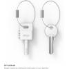 imageelago Keyring Headphone Splitter for iPhone iPad iPod Galaxy and Any Portable Device with 35mm White