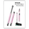 imageelago Stylus RetractablePastel Pink  Premium Aluminum Solid ConstructionCompact for iPad iPad Pro iPad Mini and iPhone