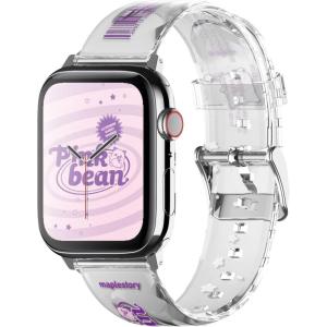 imageelago l MapleStory Collection Watch Band Compatible with Apple Watch Band 38mm 40mm 41mm 42mm 44mm 45mm compatible with iWatch Series 8SE276SE54321 Soft Protective Strap Official Merchandise MapleStory pinkbean