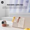 imageelago  LINE Friends Magnetic Cable Ties Premium Silicone Cord Organizer Reusable Magnetic Cable Organizer Official Merchandise SallyBrown