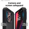 imageElago Armor iPhone 14 Pro Max 67quot Case  Military Grade Drop Protection HeavyDuty Carbon Fiber Texture Shockproof Bumper BlackBlack