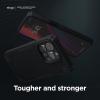 imageElago Armor iPhone 14 Pro Max 67quot Case  Military Grade Drop Protection HeavyDuty Carbon Fiber Texture Shockproof Bumper BlackBlack