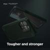 imageElago Armor iPhone 14 Pro Max 67quot Case  Military Grade Drop Protection HeavyDuty Carbon Fiber Texture Shockproof Bumper BlackDark Green