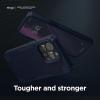 imageElago Armor iPhone 14 Pro Max 67quot Case  Military Grade Drop Protection HeavyDuty Carbon Fiber Texture Shockproof Bumper BlackJean Indigo