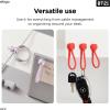 imageelago  BT21 Magnetic Cable Ties Premium Silicone Cord Organizer Reusable Magnetic Cable Organizer Official Merchandise KOYAKOYA