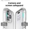 imageelago Buckler Compatible with iPhone 14 Pro Max Case 67 Inch  US Military Grade Drop Protection HeavyDuty Protective Cover Carbon Fiber Texture Tough Rugged Design Shockproof Bumper BlackFrosted Clear