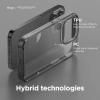 imageelago Clear Hybrid Case Compatible with iPhone 14 Pro Max 67 inch PC  TPU Hybrid Technology Reduced Yellowing Crystal Clear Shockproof Full Body Protection CaseBlack