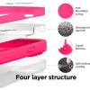 imageelago Compatible with iPhone 14 Pro Max Case Liquid Silicone Case Full Body Protective Cover Shockproof Slim Phone AntiScratch Soft Microfiber Lining 67 inch RedIce Red