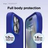 imageelago Compatible with iPhone 14 Pro Max Case Liquid Silicone Case Full Body Protective Cover Shockproof Slim Phone AntiScratch Soft Microfiber Lining 67 inch RedCobalt Blue