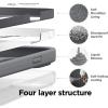 imageelago Compatible with iPhone 14 Pro Max Case Liquid Silicone Case Full Body Protective Cover Shockproof Slim Phone AntiScratch Soft Microfiber Lining 67 inch RedDark Grey