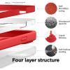 imageelago Compatible with iPhone 14 Pro Max Case Liquid Silicone Case Full Body Protective Cover Shockproof Slim Phone AntiScratch Soft Microfiber Lining 67 inch RedRed