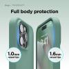 imageelago Compatible with iPhone 14 Pro Max Case Liquid Silicone Case Full Body Protective Cover Shockproof Slim Phone AntiScratch Soft Microfiber Lining 67 inch RedMidnight Green