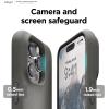 imageelago Compatible with iPhone 14 Pro Max Case Pebble Case Full Body Protective Cover Shockproof Special Pebble Coated Slim AntiScratch 67 inch City Grey