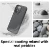 imageelago Compatible with iPhone 14 Pro Max Case Pebble Case Full Body Protective Cover Shockproof Special Pebble Coated Slim AntiScratch 67 inch Dark Grey