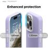 imageelago Compatible with iPhone 15 Pro Max Case Compatible with MagSafe Glide Case Full Body Protective Cover Shockproof Slim Phone Case 67 inch Top Stone  Bottom Medium GreyTop Purple  Bottom Clear