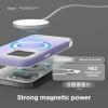 imageelago Compatible with iPhone 15 Pro Max Case Compatible with MagSafe Glide Case Full Body Protective Cover Shockproof Slim Phone Case 67 inch Top Stone  Bottom Medium GreyTop Purple  Bottom Clear