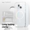 imageelago Magnetic Hybrid Clear Case Compatible with iPhone 15 Plus Case Compatible with MagSafe 67quot US Military Grade Drop Protection PC  TPU Hybrid Technology Reduced Yellowing White