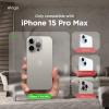imageelago Magnetic Leather Case Compatible with iPhone 15 Pro Max Case Compatible with All MagSafe Accessories 67 inch  Builtin Magnets Vegan Leather Shockproof WaterResistant TaupeLovely Pink