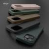 imageelago Magnetic Leather Case Compatible with iPhone 15 Pro Max Case Compatible with All MagSafe Accessories 67 inch  Builtin Magnets Vegan Leather Shockproof WaterResistant TaupeLovely Pink