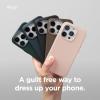 imageelago Magnetic Leather Case Compatible with iPhone 15 Pro Max Case Compatible with All MagSafe Accessories 67 inch  Builtin Magnets Vegan Leather Shockproof WaterResistant TaupeLovely Pink