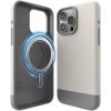 imageelago Compatible with iPhone 15 Pro Max Case Compatible with MagSafe Glide Case Full Body Protective Cover Shockproof Slim Phone Case 67 inch Top Stone  Bottom Medium GreyTop Stone  Bottom Medium Grey