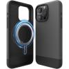 imageelago Compatible with iPhone 15 Pro Max Case Compatible with MagSafe Glide Case Full Body Protective Cover Shockproof Slim Phone Case 67 inch Top Stone  Bottom Medium GreyTop Dark Grey  Bottom Black