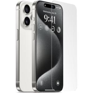 imageelago 2 Pcs Tempered Glass Screen Protector Compatible with iPhone 15 Pro Max  9H Surface Hardness AntiFingerprint ShatterProof Scratch Protection Crystal Clear Clarity BubbleFreeiPhone 15 Pro Max 2Pcs