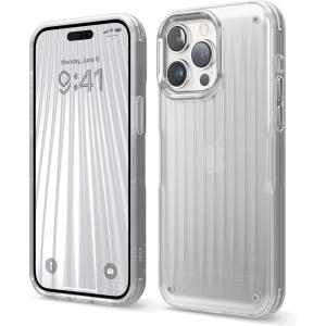 imageelago Buckler Compatible with iPhone 14 Pro Max Case 67 Inch  US Military Grade Drop Protection HeavyDuty Protective Cover Carbon Fiber Texture Tough Rugged Design Shockproof Bumper BlackFrosted Clear
