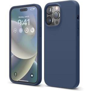 imageelago Compatible with iPhone 14 Pro Max Case Liquid Silicone Case Full Body Protective Cover Shockproof Slim Phone AntiScratch Soft Microfiber Lining 67 inch RedJean Indigo