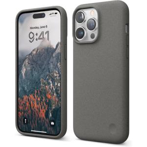 imageelago Compatible with iPhone 14 Pro Max Case Pebble Case Full Body Protective Cover Shockproof Special Pebble Coated Slim AntiScratch 67 inch City Grey