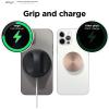 imageelago Grip Stand Compatible with MagSafe Charger Phone Holder Compatible with iPhone 1615141312 Series Designed for Nightstand Mode Charging Cable Not Included Lovely PinkBlack