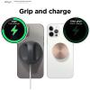 imageelago Grip Stand Compatible with MagSafe Charger Phone Holder Compatible with iPhone 1615141312 Series Designed for Nightstand Mode Charging Cable Not Included Lovely PinkDark Grey