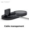 imageelago W Stand Designed for MagSafe Charger Stand for All Apple Watch Chargers iPhone 15 14 13 12 SeriesAirPods Pro AirPods Pro 2 AirPods 3  Black Charging Cable Not IncludedBlack