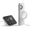 imageelago Grip Stand Compatible with MagSafe Charger Phone Holder Compatible with iPhone 1615141312 Series Designed for Nightstand Mode Charging Cable Not Included Lovely PinkWhite