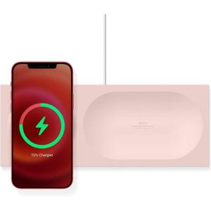 imageelago Charging Tray Compatible with MagSafe Charger Compatible with iPhone 1615141312 AirPods Wireless Case and Other Wireless Charging Phones Sand Pink Charging Cable Not IncludedSand Pink